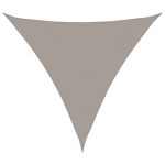 Pânză parasolar gri deschis 5x5x5m HDPE 160 g/m² triunghiular GartenMobel Dekor