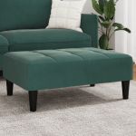 Taburet, verde închis, 77x55x31 cm, catifea GartenMobel Dekor