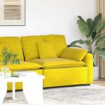 Modul modular de capăt pentru cotieră canapea cu perne 100 cm GartenMobel Dekor