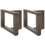 Picioare pentru masă cafea în formă T 2 buc Oțel natural Oțel GartenMobel Dekor