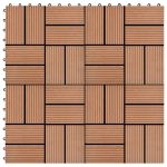 Plăci de pardoseală, 22 buc., maro, 30 x 30 cm, WPC, 2 mp GartenMobel Dekor