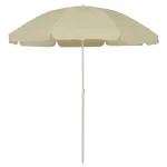 Umbrelă de soare de plajă, galben nisipiu, 240 cm GartenMobel Dekor