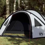 Cort camping cupolă 4 persoane alb, țesătură opacă, impermeabil GartenMobel Dekor