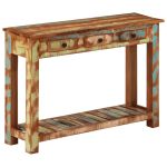 Masă consolă, 110x30x76 cm, lemn masiv reciclat GartenMobel Dekor