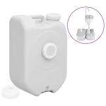 Rezervor de apă portabil cu adaptor, gri, 24 L GartenMobel Dekor