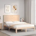 Cadru de pat fără saltea, 140x200 cm, lemn masiv pin GartenMobel Dekor