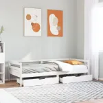 Pat de zi cu sertare, 90x200 cm, lemn masiv pin GartenMobel Dekor