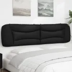 Pernă pentru tăblie pat, negru, 200 cm, piele artificială GartenMobel Dekor