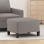 Taburet, gri taupe, 60x50x41 cm, material textil GartenMobel Dekor