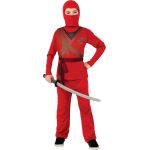 Costum de carnaval - Ninja Rosu PlayLearn Toys