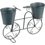 Suport metalic pentru ghivece flori, MagicHome, model bicicleta, 2 suporturi, 50x15x37 cm GartenVIP DiyLine