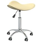 Scaun de masă pivotant, crem, piele ecologică GartenMobel Dekor