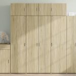Dulap înalt, stejar sonoma, 80x42,5x185 cm, lemn prelucrat GartenMobel Dekor
