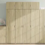 Dulap înalt, stejar sonoma, 80x42,5x185 cm, lemn prelucrat GartenMobel Dekor