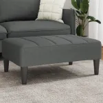 Taburet, gri închis, 77x55x31 cm, material textil GartenMobel Dekor