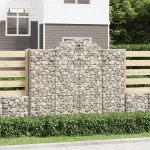 Coșuri gabion arcuite 14 buc 200x50x160/180 cm, fier galvanizat GartenMobel Dekor