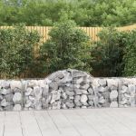 Coșuri gabion arcuite 50 buc, 200x50x60/80 cm, fier galvanizat GartenMobel Dekor