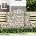 Coșuri gabion arcuite 6 buc, 200x50x160/180 cm, fier galvanizat GartenMobel Dekor