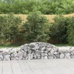Coșuri gabion arcuite, 10 buc., 300x50x40/60cm, fier galvanizat GartenMobel Dekor