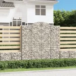 Coșuri gabion arcuite, 10 buc 200x50x200/220cm, fier galvanizat GartenMobel Dekor