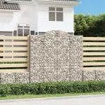 Coșuri gabion arcuite, 2 buc 200x50x200/220 cm, fier galvanizat GartenMobel Dekor