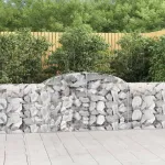 Coșuri gabion arcuite 20 buc, 300x30x80/100 cm, fier galvanizat GartenMobel Dekor
