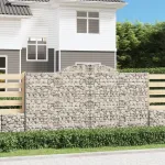 Coșuri gabion arcuite 6 buc. 300x30x160/180 cm, fier galvanizat GartenMobel Dekor
