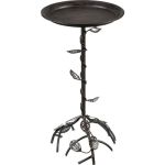 Decoratiune gradina, MagicHome, hranitor pentru pasari cu suport, metalic, 27x56 cm GartenVIP DiyLine