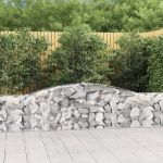 Coșuri gabion arcuite 10 buc, 400x30x60/80 cm, fier galvanizat GartenMobel Dekor