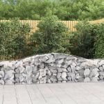 Coșuri gabion arcuite 20 buc, 400x50x60/80 cm, fier galvanizat GartenMobel Dekor
