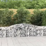 Coșuri gabion arcuite 20 buc, 400x50x60/80 cm, fier galvanizat GartenMobel Dekor
