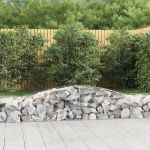 Coșuri gabion arcuite 6 buc, 400x50x40/60 cm, fier galvanizat GartenMobel Dekor