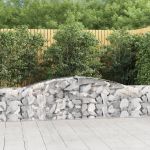 Coșuri gabion arcuite 8 buc, 400x30x60/80 cm, fier galvanizat GartenMobel Dekor