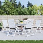 Perne scaune grădină 6 buc. negru 50x50x3 cm țesătură Oxford GartenMobel Dekor