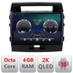 Navigatie Toyota LandCruiser 2008-2015 C-381 Android Octa Core Ecran 2K QLED GPS 4G 4+32GB 360 KIT-381+EDT-E410-2K CarStore Technology