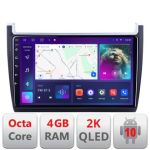 Navigatie VW Polo 2014- C-655 Android Octa Core Ecran 2K QLED GPS 4G 4+32GB 360 KIT-655+EDT-E409-2K CarStore Technology