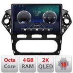 Navigatie Ford Mondeo 2010-2014 C-MONDEO-CLIMA Android Octa Core Ecran 2K QLED GPS 4G 4+32GB 360 KIT-MONDEO-CLIMA+EDT-E410-2K CarStore Technology