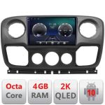 Navigatie Opel Movano, Renault Master 2010-2021 Android Octa Core Ecran 2K QLED GPS 4G 4+32GB 360 KIT-movano+EDT-E410-2K CarStore Technology