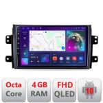 Navigatie Suzuki SX4 2006-2013 B-124 Android Ecran QLED octa core 4+64 carplay android auto KIT-124+EDT-E309V3 CarStore Technology
