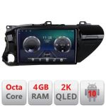Navigatie TOYOTA Hilux 2016- C-TY59 Android Octa Core Ecran 2K QLED GPS 4G 4+32GB 360 KIT-TY59+EDT-E410-2K CarStore Technology