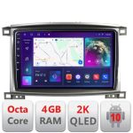 Navigatie Toyota Land Cruiser L100 2002-2008 C-l100 Android Octa Core Ecran 2K QLED GPS 4G 4+32GB 360 KIT-l100+EDT-E409-2K CarStore Technology