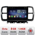 Navigatie Citroen C5 Aircross Android radio gps internet Octa Core 8+128 LTE Kit-aircross+EDT-E609 CarStore Technology