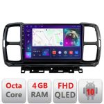 Navigatie Citroen C5 Aircross Android radio gps internet quad core 4+64 carplay android auto Kit-aircross+EDT-E309v3 CarStore Technology