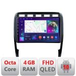 Navigatie Porsche Cayenne 2002-2011 B-443 Android Ecran QLED octa core 4+64 carplay android auto KIT-443+EDT-E309V3 CarStore Technology