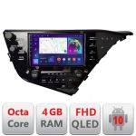 Navigatie Toyota Camry 2017-2021 V2 Android Ecran QLED octa core 4+64 carplay android auto kit-camry-2018-plus+EDT-E309V3 CarStore Technology
