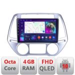 Navigatie HHyundai I20 2011-2014 manual si automat Android radio gps internet quad core 4+64 carplay android auto Kit-i20-2012+EDT-E309v3 CarStore Technology