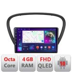 Navigatie Peugeot 607 Android radio gps internet quad core 4+64 carplay android auto Kit-607+EDT-E309v3 CarStore Technology