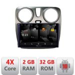 Navigatie Dacia Dokker Android Ecran 720P Quad Core 2+32 carplay android auto CarStore Technology