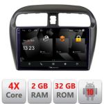 Navigatie Mitsubishi Space Star Mirage Attrage 2012- Android Ecran 720P Quad Core 2+32 carplay android auto CarStore Technology