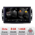 Navigatie Chrysler Jeep 5960Pro-202 Android Octa Core Qualcomm 2K Qled 8+128 DTS DSP 360 4G Optical CarStore Technology